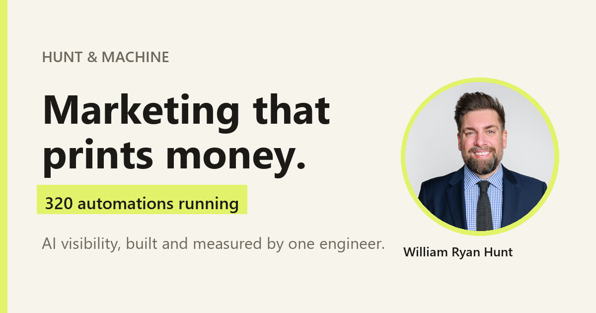 Hunt Machine Hunt and Machine | Growth, engineered.